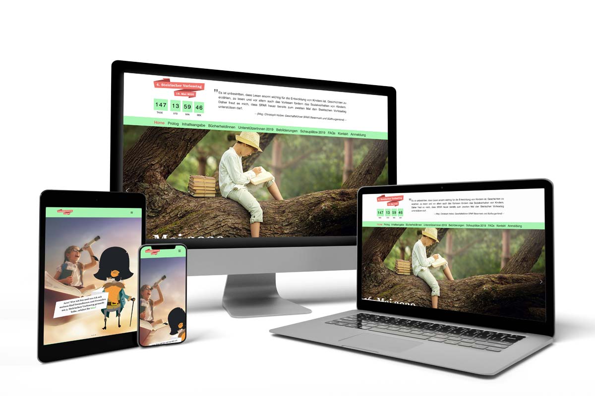 Webdesign-Referenz vorlesetag-steiermark.at
